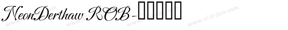 NeonDerthaw ROB字体转换
